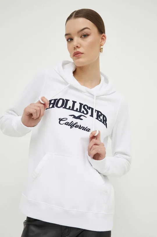 biały Hollister Co. bluza