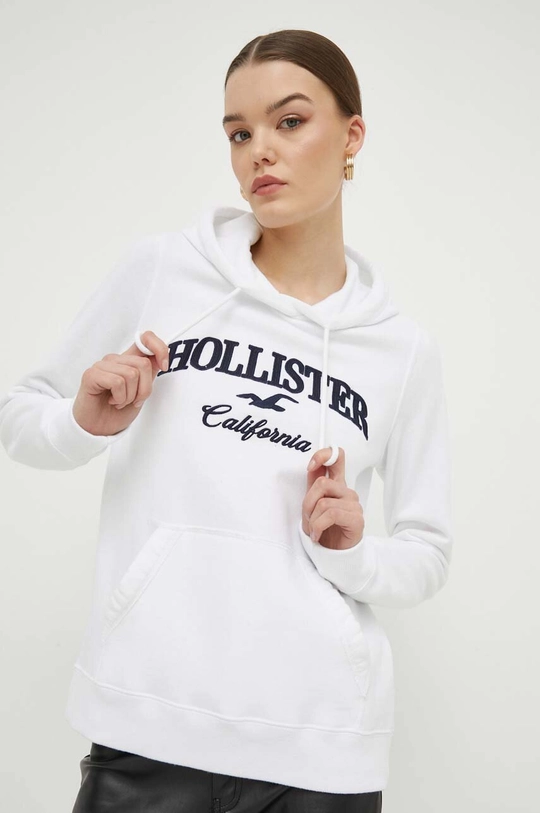 bijela Dukserica Hollister Co.