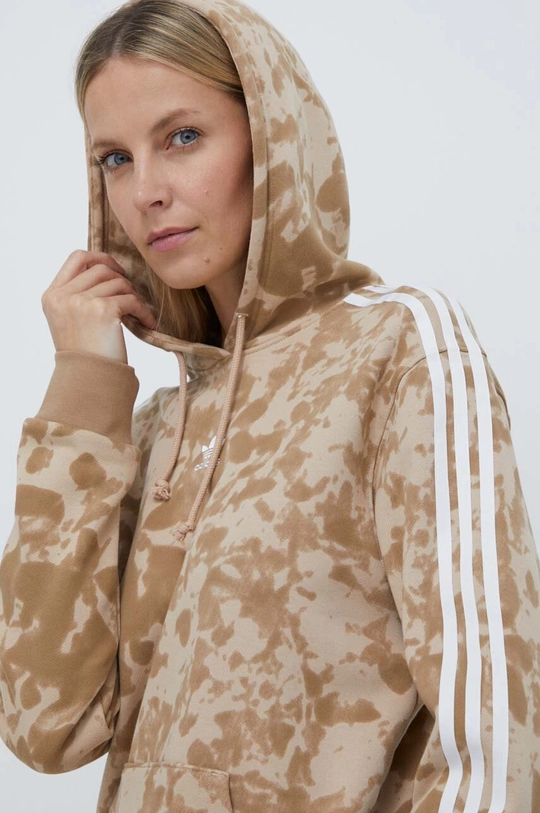 béžová Bavlnená mikina adidas Originals Dámsky