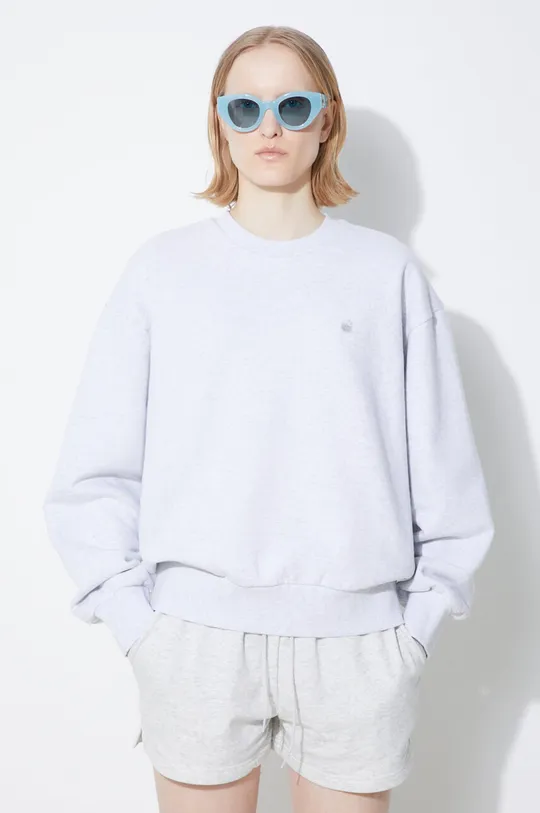 gray Carhartt WIP cotton sweatshirt Casey