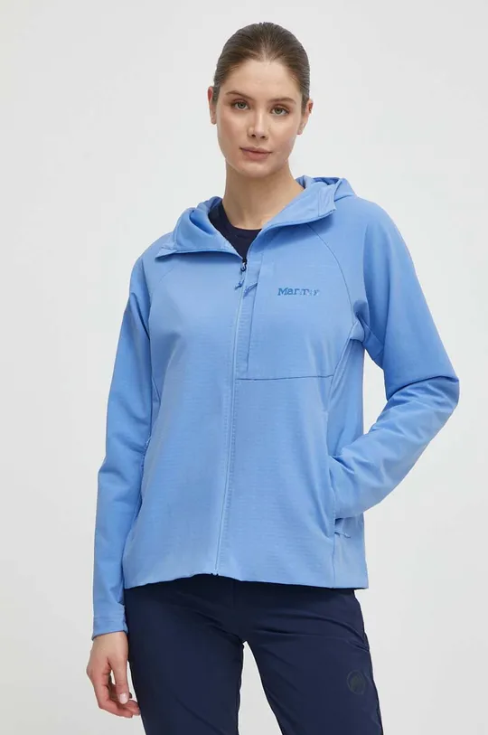kék Marmot sportos pulóver Pinnacle DriClime Hoody Női