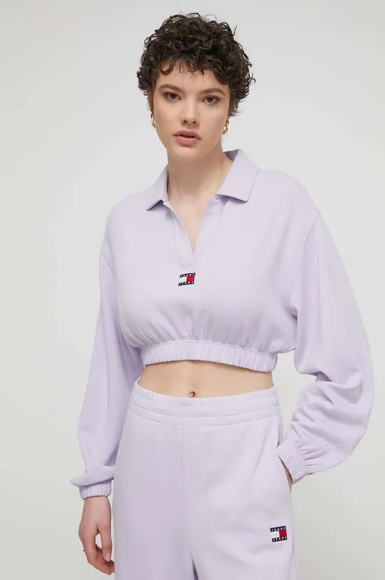 vijolična Pulover Tommy Jeans Ženski