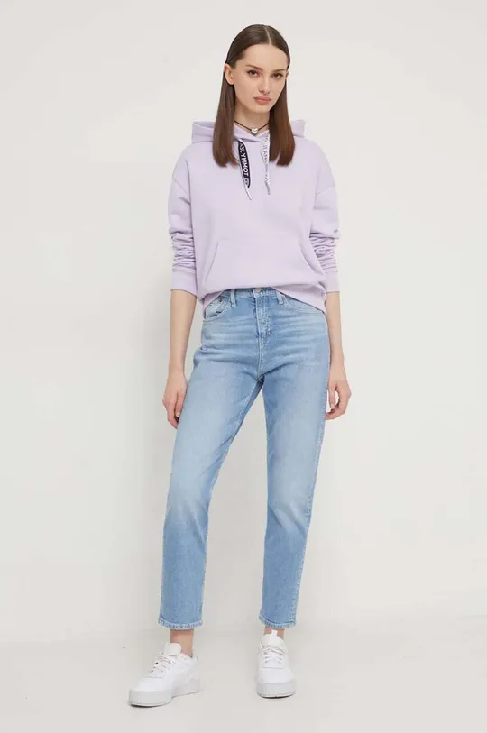 Pulover Tommy Jeans vijolična