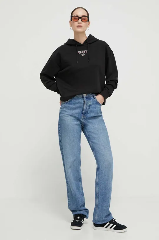 Μπλούζα Tommy Jeans μαύρο