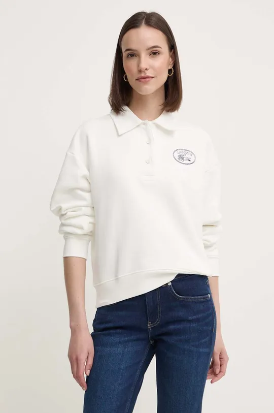 λευκό Βαμβακερή μπλούζα Lacoste Γυναικεία