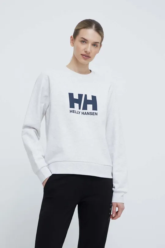 сірий Бавовняна кофта Helly Hansen Жіночий