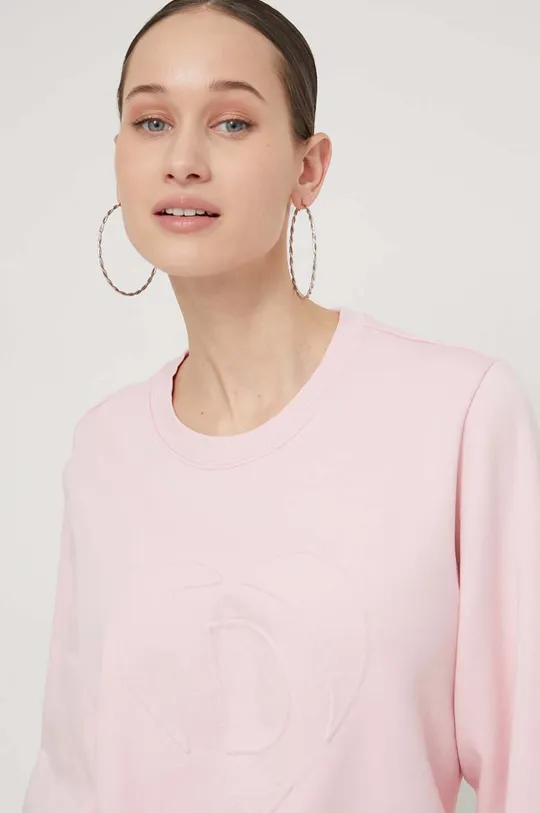 różowy Desigual bluza bawełniana TRAVIS