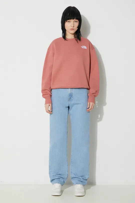 The North Face sweatshirt W Essential Crew pink