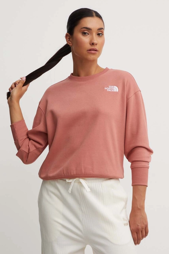 pink The North Face sweatshirt W Essential Crew