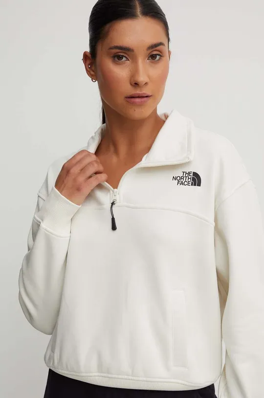 beige The North Face sweatshirt W Essential Qz Crew Women’s