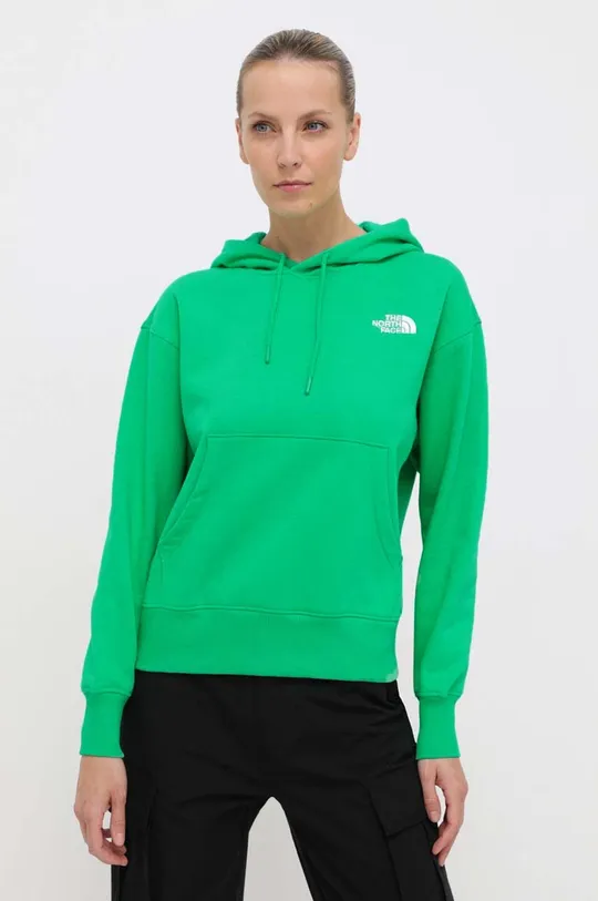 verde The North Face bluza W Essential Hoodie