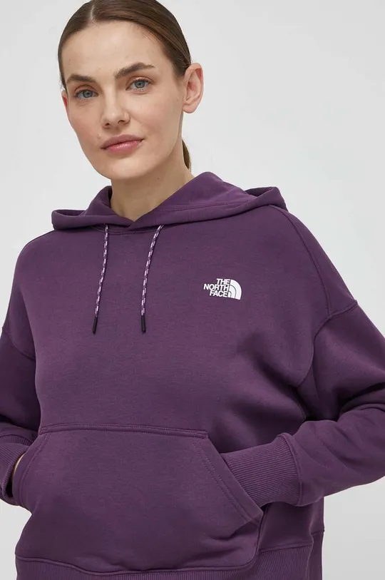 fioletowy The North Face bluza