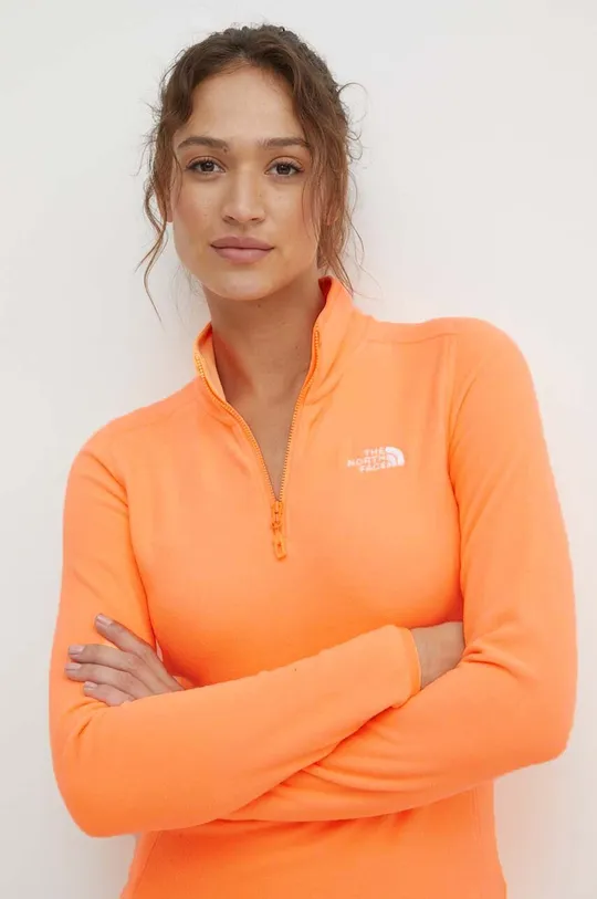 πορτοκαλί Αθλητική μπλούζα The North Face 100 Glacier Γυναικεία