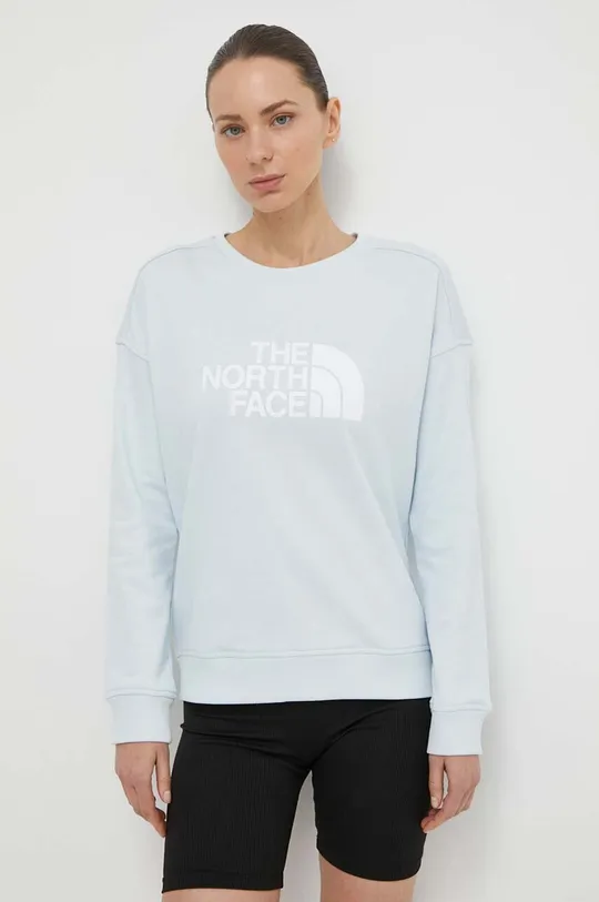 Βαμβακερή μπλούζα The North Face μπλε