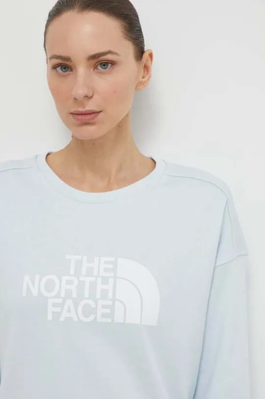 niebieski The North Face bluza bawełniana