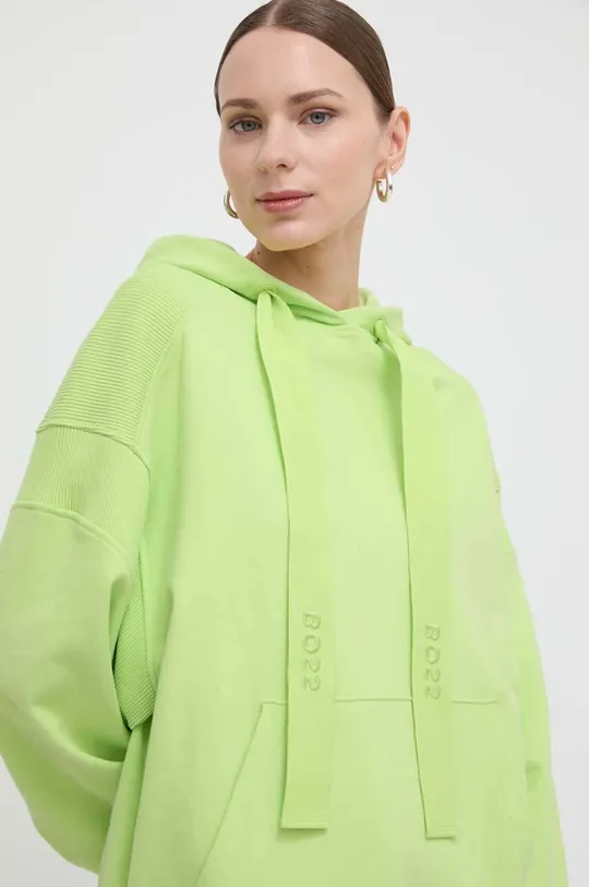 πράσινο Βαμβακερή μπλούζα Boss Orange Γυναικεία