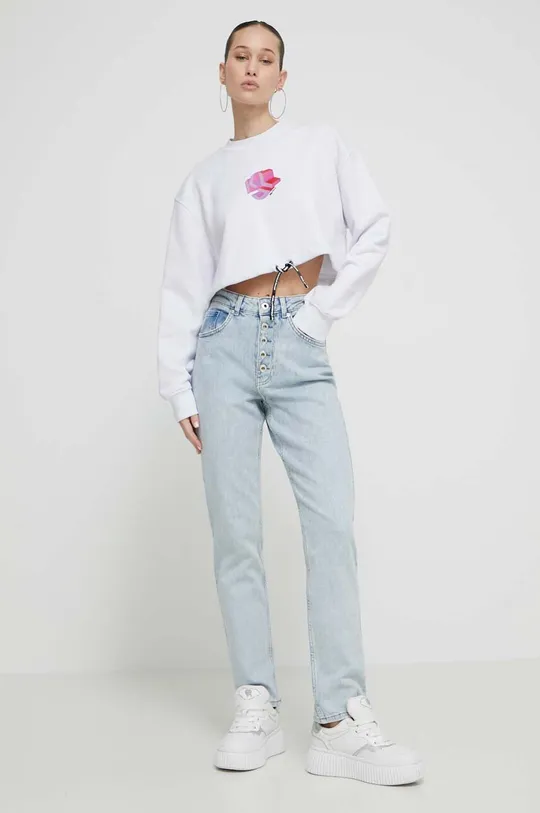Μπλούζα Karl Lagerfeld Jeans λευκό