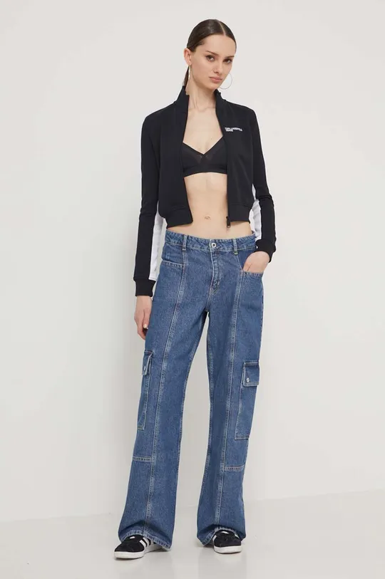 Mikina Karl Lagerfeld Jeans čierna