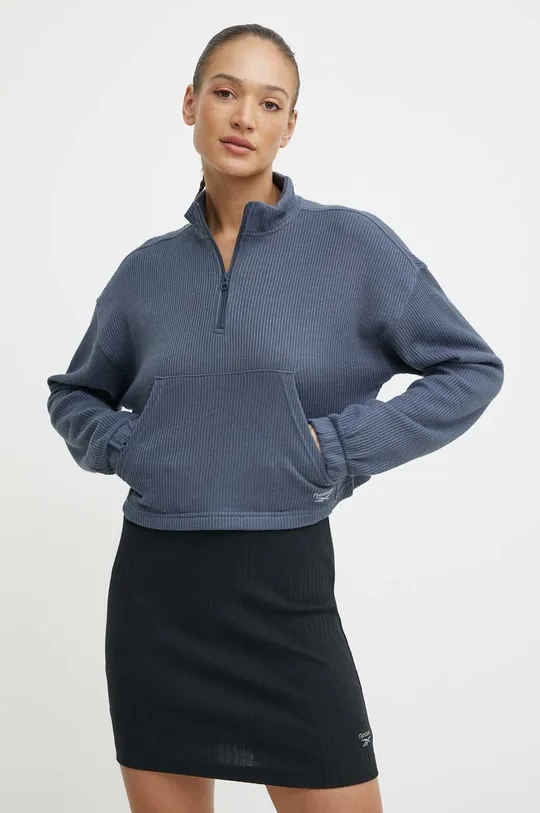 modra Pulover Reebok Classic Wardrobe Essentials Ženski
