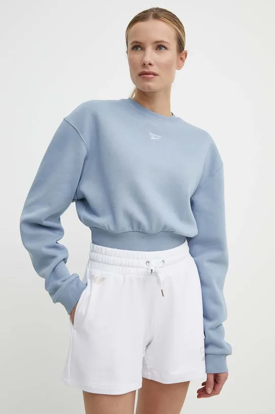 modra Pulover Reebok Classic Wardrobe Essentials Ženski