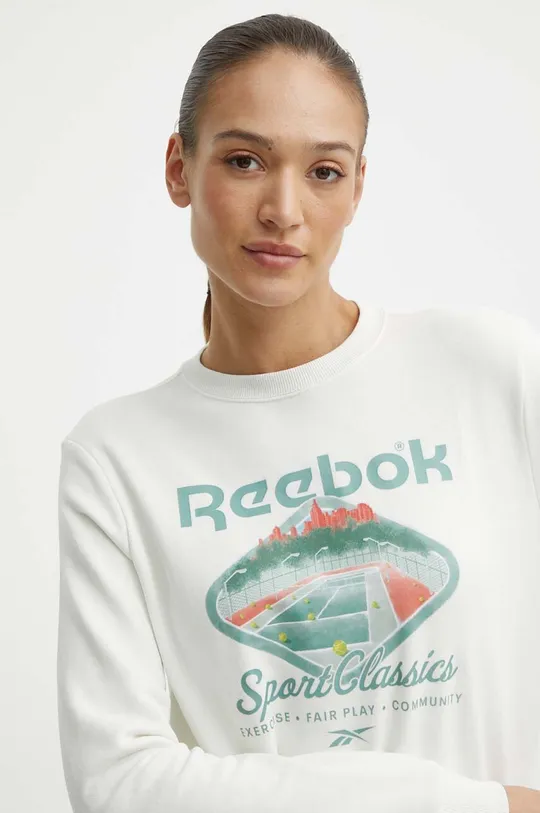 beżowy Reebok bluza Court Sport