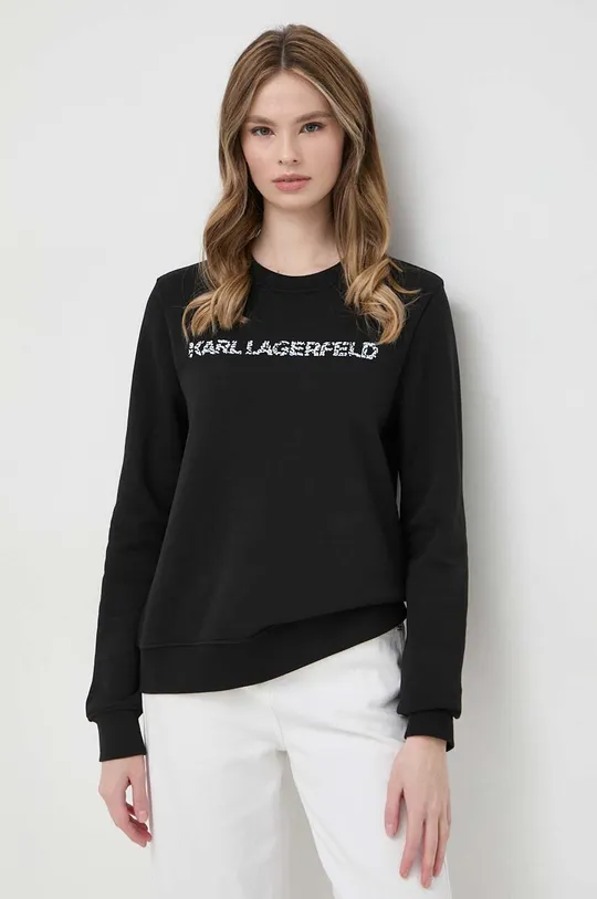 czarny Karl Lagerfeld bluza Damski