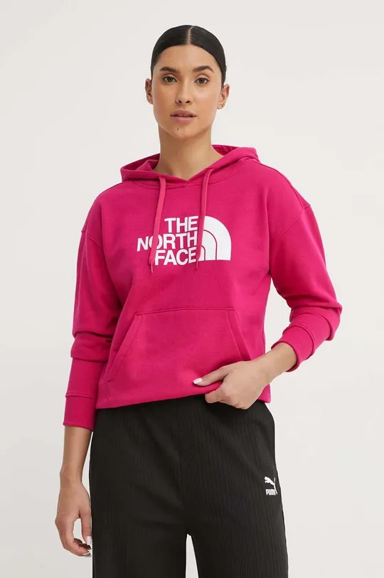rózsaszín The North Face pamut melegítőfelső Női