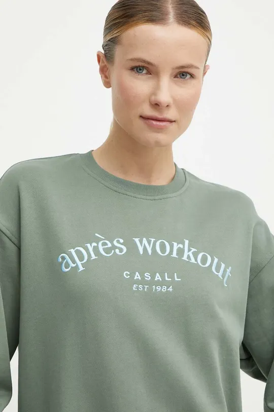 zelena Bombažen pulover Casall