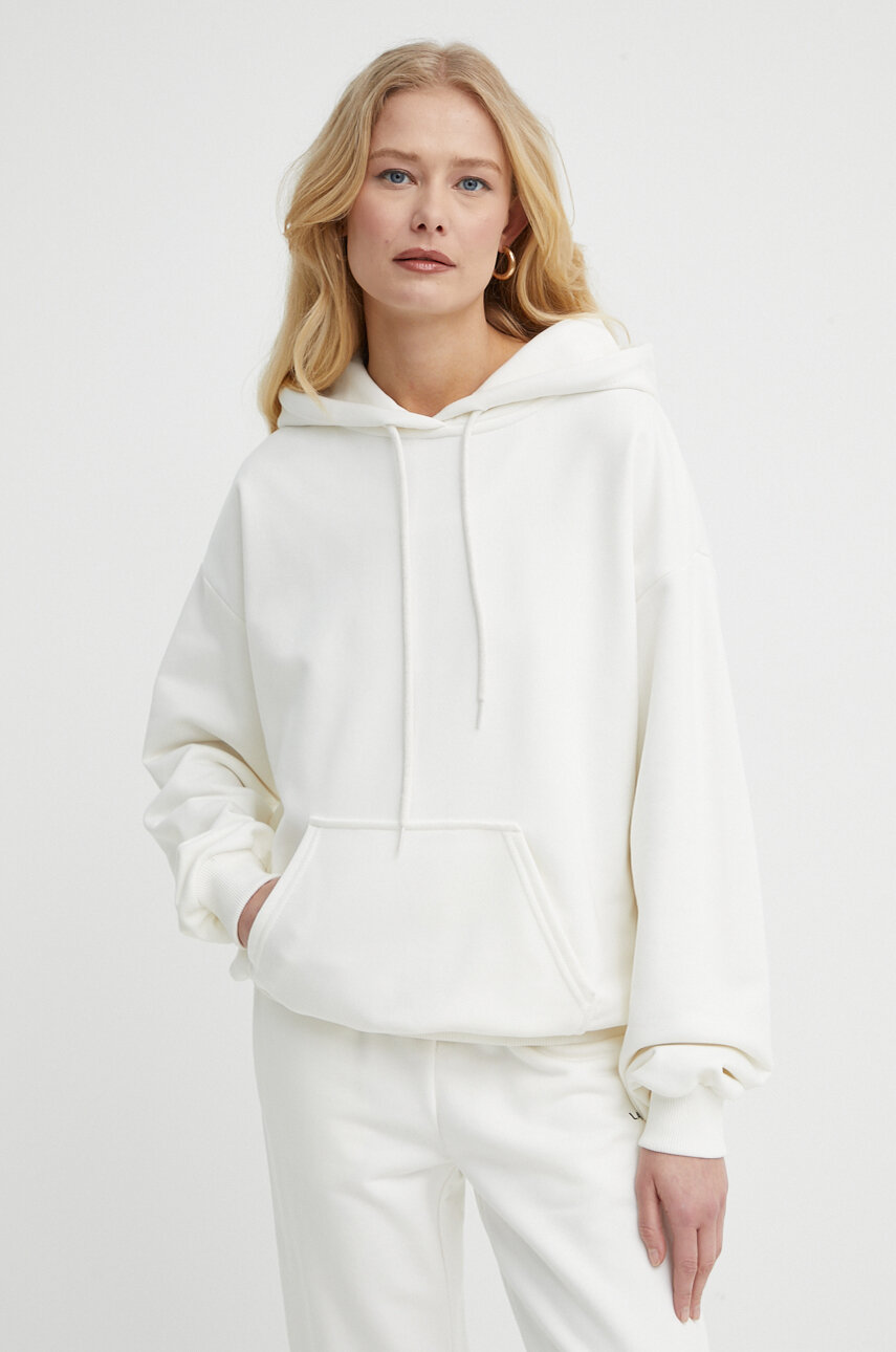 Кофта La Mania женская цвет бежевый с капюшоном с принтом ATHA.2