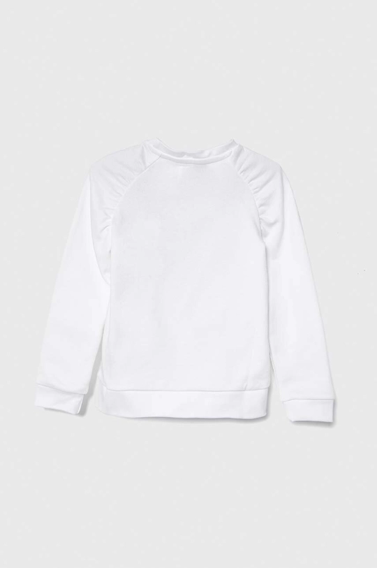 Guess felpa in cotone bambino/a bianco