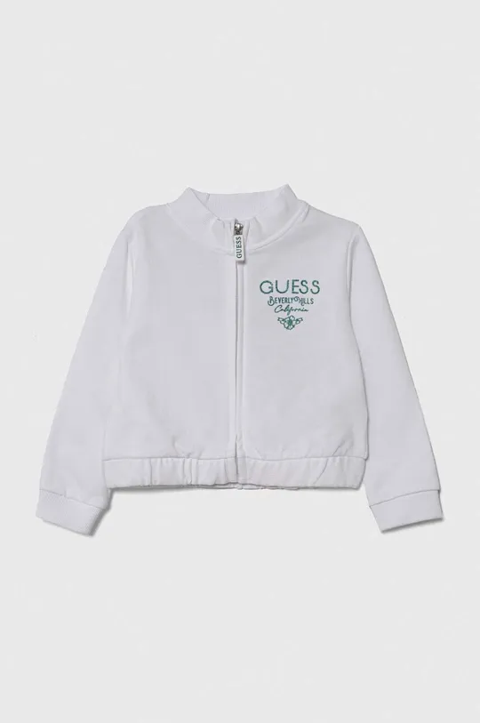 λευκό Παιδική βαμβακερή μπλούζα Guess Για κορίτσια