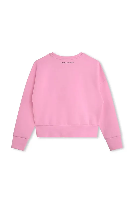 Karl Lagerfeld bluza dziecięca różowy