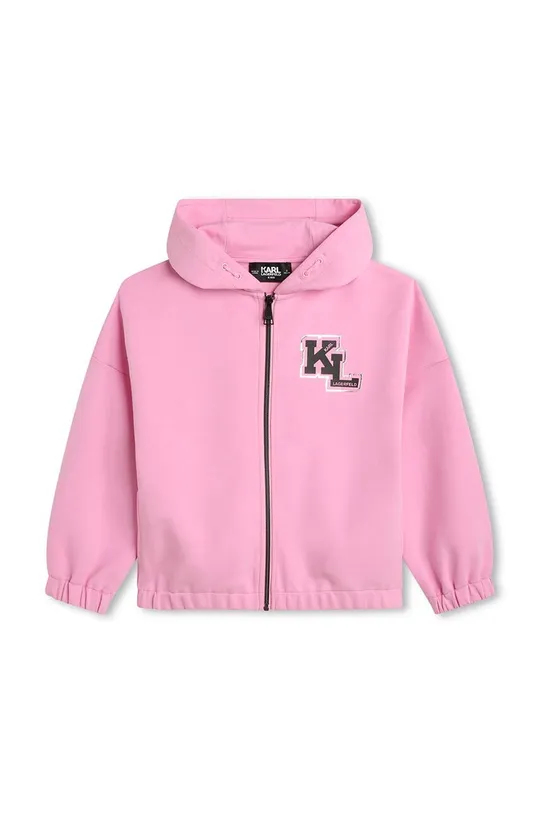 roza Otroški pulover Karl Lagerfeld Dekliški