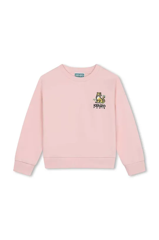 розовый Детская хлопковая кофта Kenzo Kids Для девочек