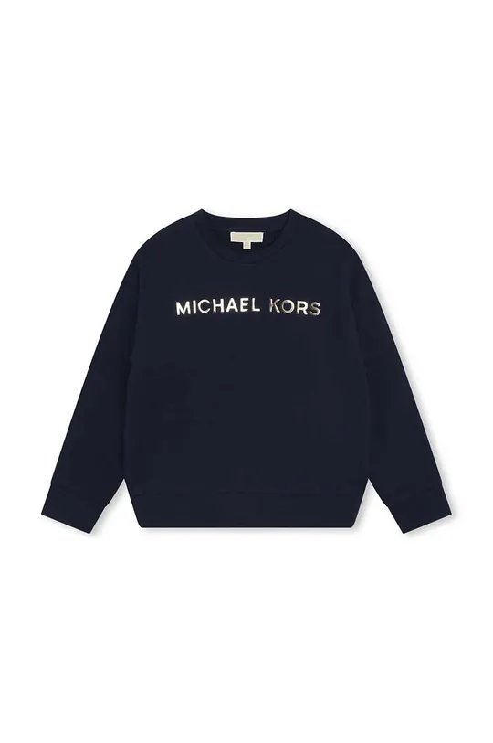 mornarsko modra Otroški bombažen pulover Michael Kors Dekliški