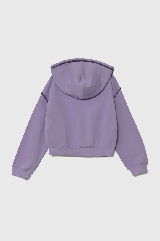 Sisley bluza bawełniana dziecięca fioletowy