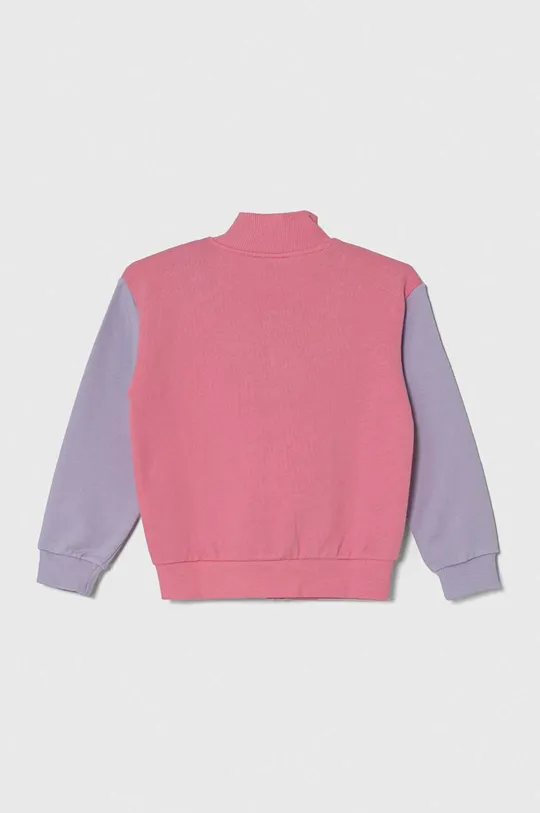Παιδική βαμβακερή μπλούζα United Colors of Benetton ροζ