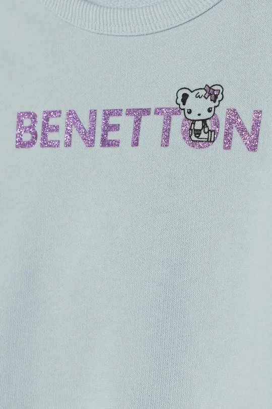 Παιδική βαμβακερή μπλούζα United Colors of Benetton Κύριο υλικό: 100% Βαμβάκι Πλέξη Λαστιχο: 95% Βαμβάκι, 5% Σπαντέξ