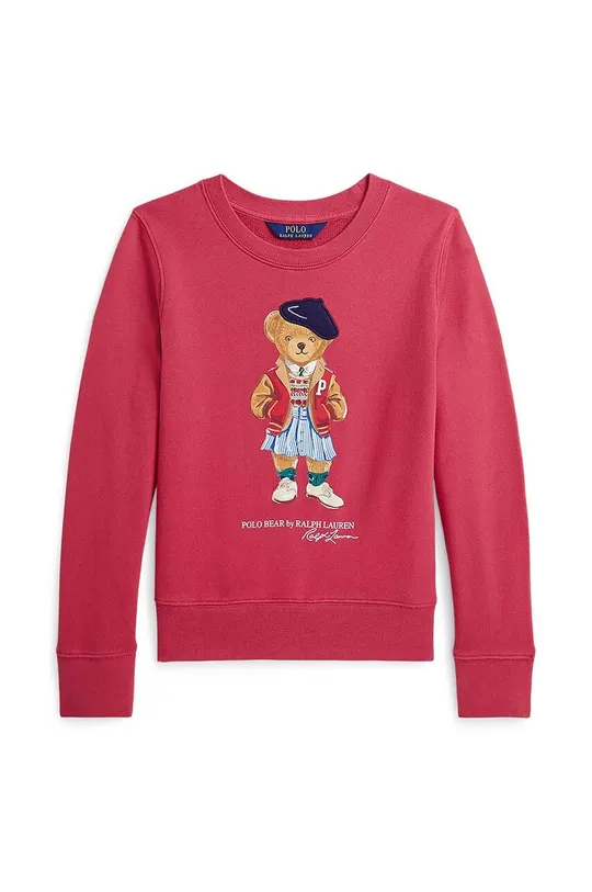 czerwony Polo Ralph Lauren bluza dziecięca Dziewczęcy