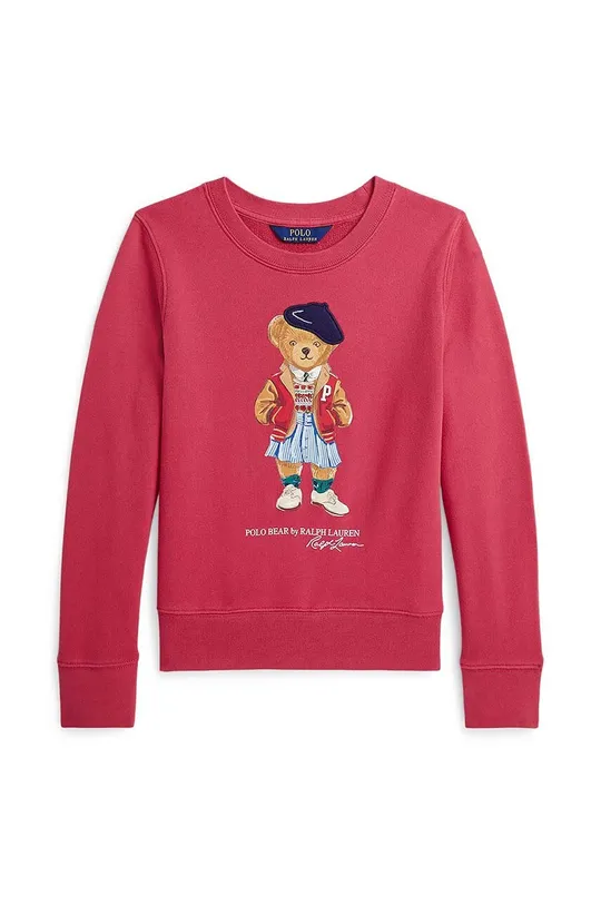 červená Detská mikina Polo Ralph Lauren Dievčenský