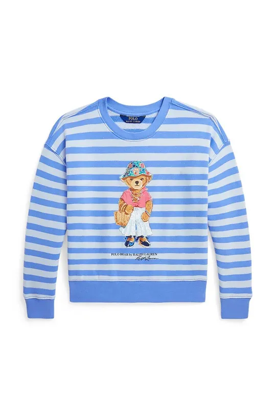 modra Otroški pulover Polo Ralph Lauren Dekliški