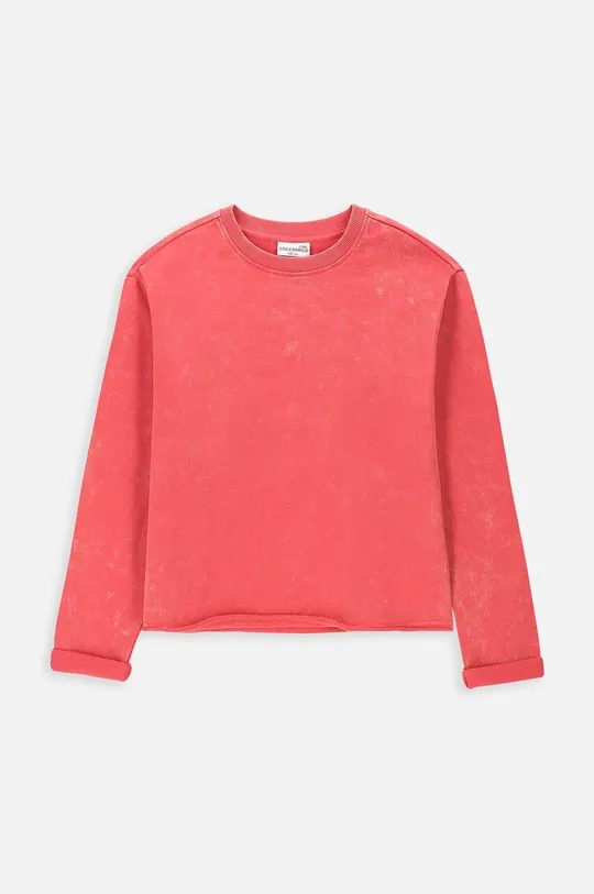 κόκκινο Παιδική βαμβακερή μπλούζα Coccodrillo Για κορίτσια