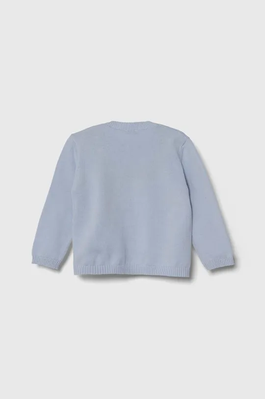Хлопковый свитер для младенцев United Colors of Benetton голубой