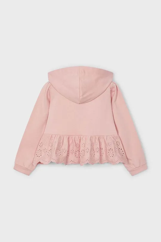 Παιδική βαμβακερή μπλούζα Mayoral ροζ