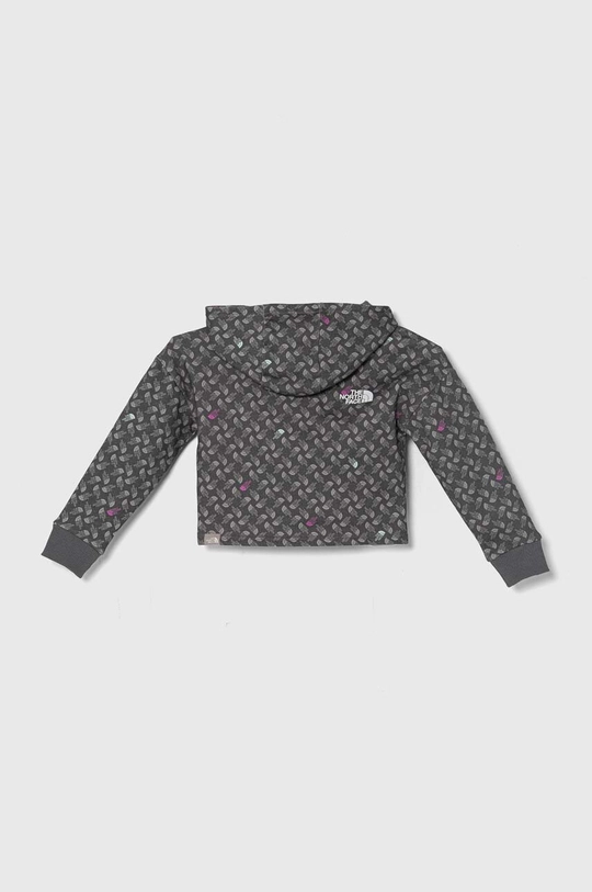 The North Face bluza bawełniana dziecięca DREW PEAK LIGHT HOODIE PRINT szary