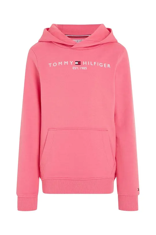 Otroški bombažen pulover Tommy Hilfiger roza