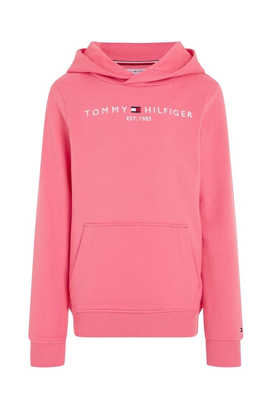 Detská bavlnená mikina Tommy Hilfiger ružová