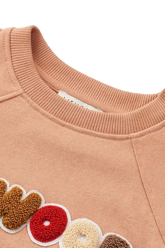 ružová Detská bavlnená mikina Liewood Aude Placement Sweatshirt