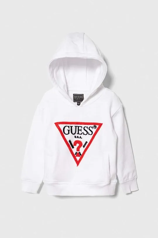 белый Детская хлопковая кофта Guess Детский