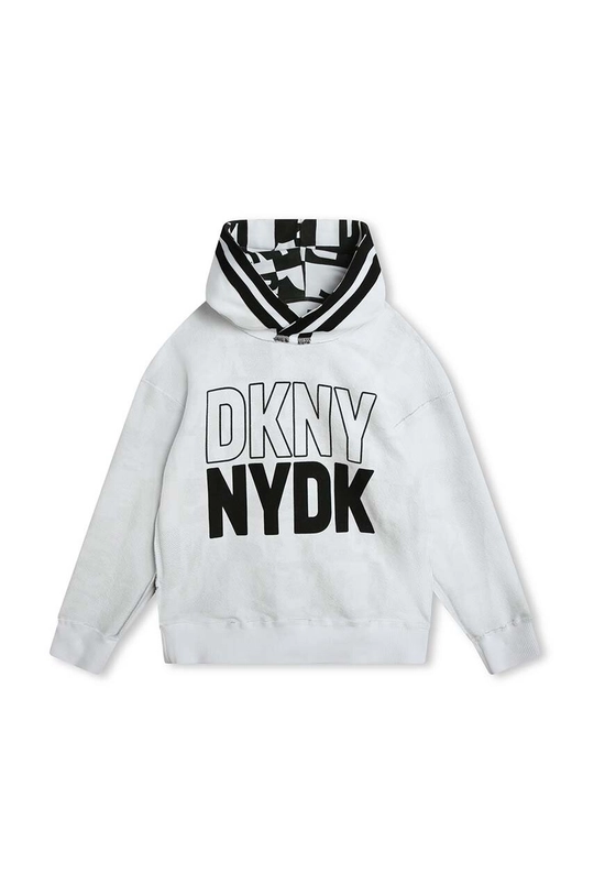 biela Detská bavlnená mikina Dkny